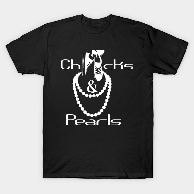 chucks & pearls T-Shirt by SBC PODCAST